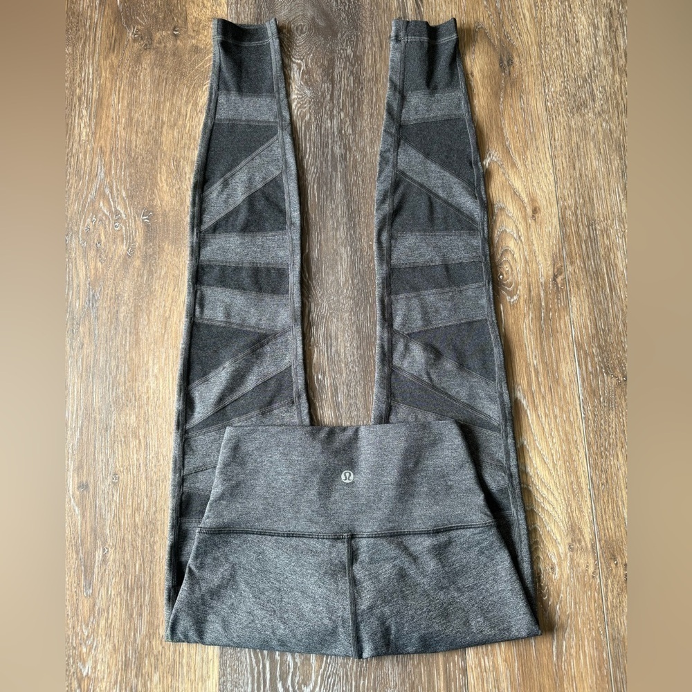 Lululemon Wunder Under HR 28” Tech Mesh Special Edition Size 4 Heathered Black